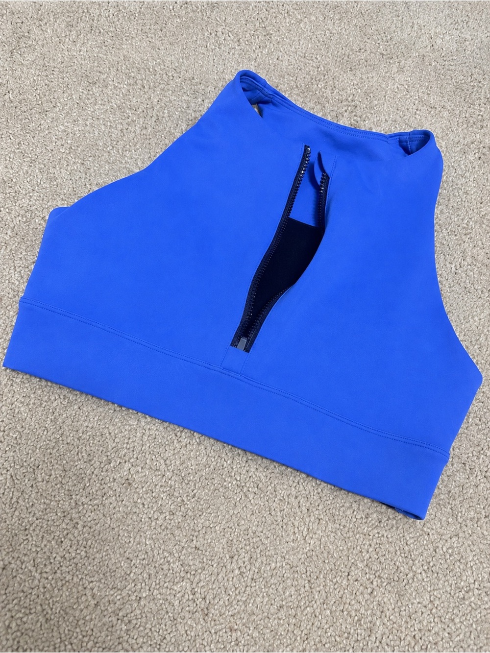 Peloton front zipper sports bra Small
